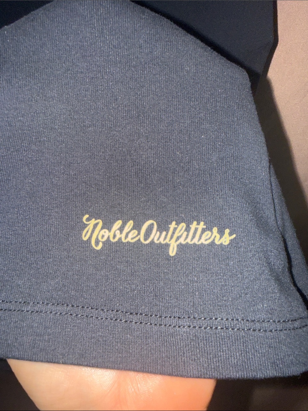 NWOT Noble Women's Black V-Neck Short Sleeve Tee with Subtle Gold Detail Medium - Picture 5 of 5